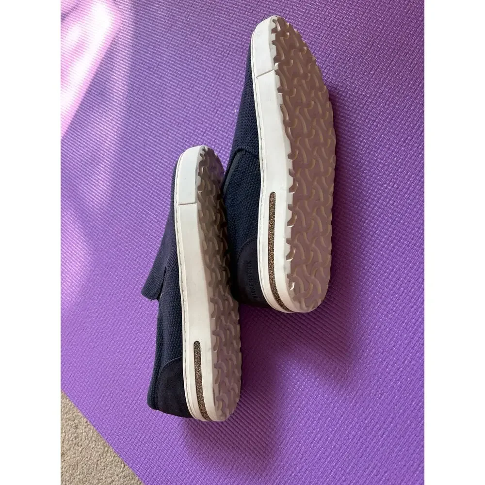 NWT Birkenstock Oswego Slip On Sneaker Womens Size 39 Midnight Blue Textile